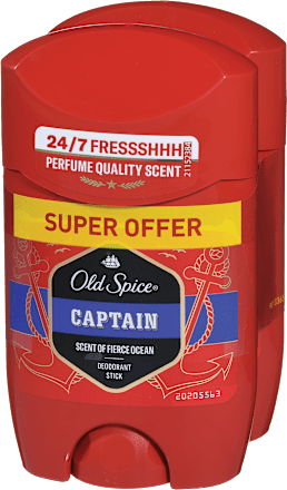 Deodorant v stiku Captain, 2 x 50 ml Old Spice