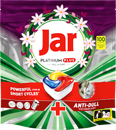 Kapsule za strojno pomivanje posode Platinum Plus All-in-One Jar