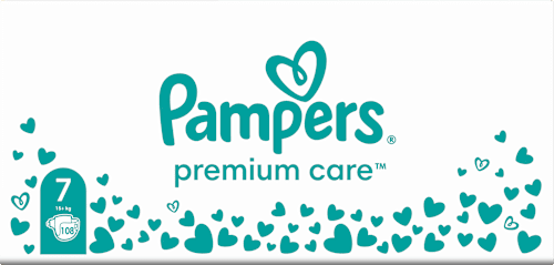 Plienky veľkosť 7 (15 kg+) - mesačné balenie Pampers Premium Care