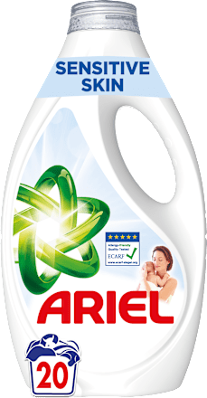Гел за пране Sensitive Skin, 20 пранета ARIEL