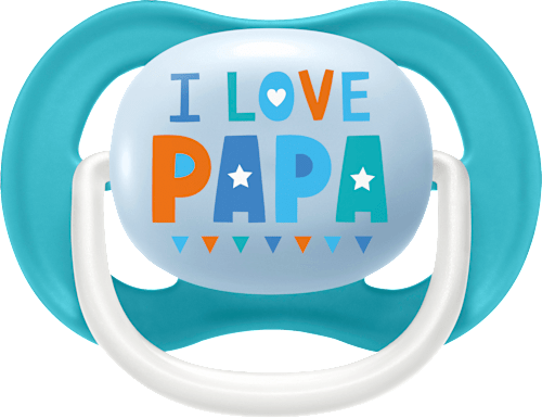 Schnuller ultra air happy Silikon, blau/weiß, 6-18 Monate PHILIPS AVENT