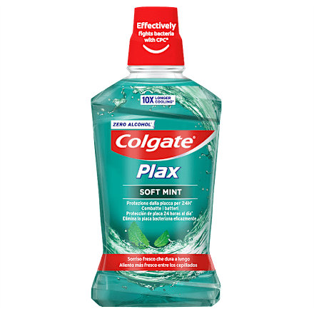 Collutorio Plax Soft Mint con antibatterico Colgate
