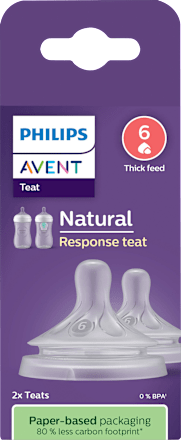 Trinksauger Natural Response Silikon, Durchflussrate 6 PHILIPS AVENT