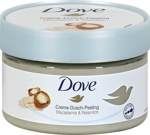 Cremedusche Peeling Macademia & Reismlich Dove