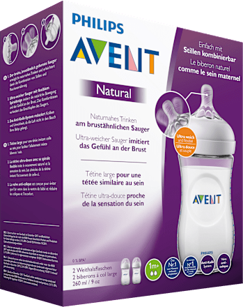 Babyflasche Natural, weiß, ab 1 Monat, 260ml PHILIPS AVENT