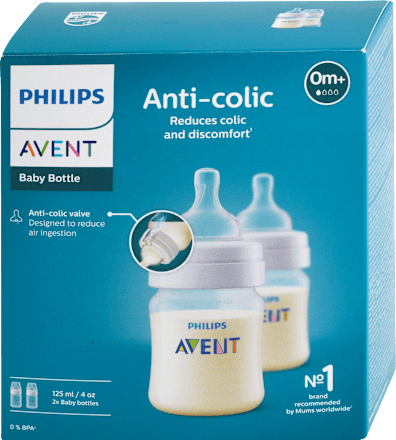 Dojčenská fľaša Anti-colic, 125 ml - 0m+ PHILIPS AVENT