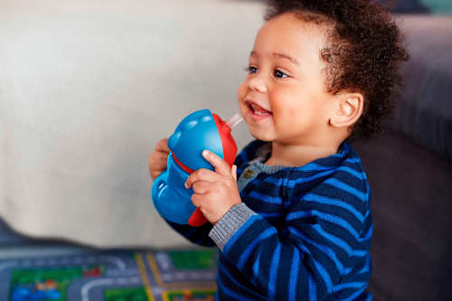 Trinkhalmbecher mit Griffen blau, 200 ml  PHILIPS AVENT