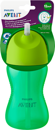 hrnek s ohebným brčkem zelený PHILIPS AVENT