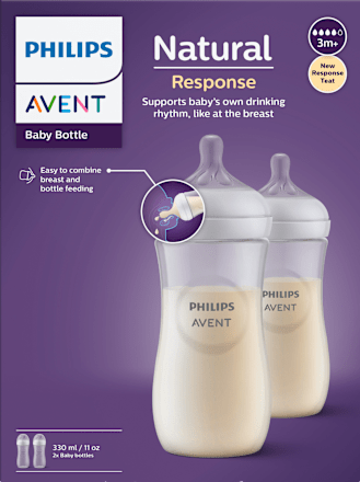 Dojčenská fľaša Natural Response, 330 ml - 3m+ PHILIPS AVENT