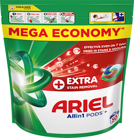 Allin1 PODS®+ kapsule za pranje rublja – Extra Clean ARIEL