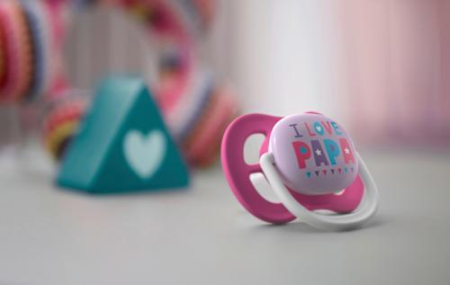 Schnuller ultra air happy Silikon, pink/lila, 6-18 Monate PHILIPS AVENT