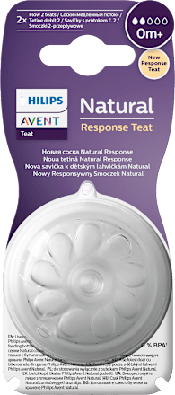 Natural Response pótcumi újszülött kortól, 2. átfolyási sebességű, 2db PHILIPS AVENT