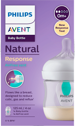Natural Response bočica za bebe s AirFree ventilom, 125 ml PHILIPS AVENT