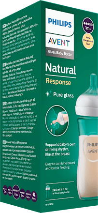 Natural Response staklena bočica za bebe, 240 ml.  PHILIPS AVENT
