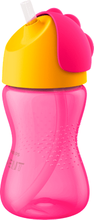Чаша със сламка в розово Bendy, 12м+ PHILIPS AVENT