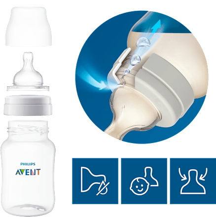 Cumeľ na fľašu Anti-colis - 0m+ PHILIPS AVENT