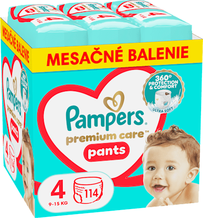 Plienkové nohavičky veľ. 4 (9 - 15 kg) Pampers Premium Care