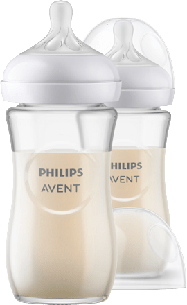 Sklenená dojčenská fľaša Natural Response, 240 ml - 1m+ PHILIPS AVENT