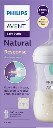 Natural Response AirFree vent plastična flašica za bebe, od 1+ meseci, zapremina: 260ml PHILIPS AVENT