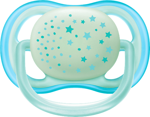 Schnuller ultra air night Silikon, blau/grün, 0-6 Monate PHILIPS AVENT