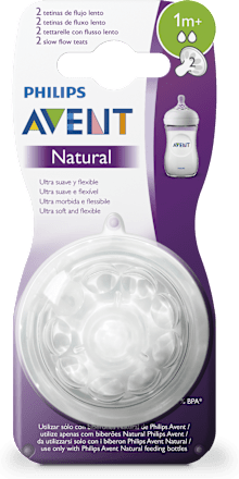 Smoczek Natural o wolnym przepływie 1m+  PHILIPS AVENT