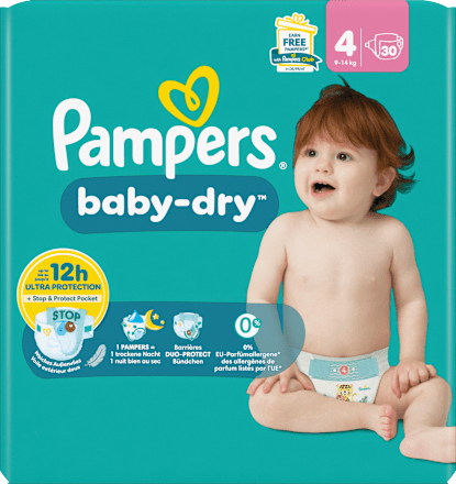 Windeln Baby Dry Gr.4 Maxi (9-14 kg) Pampers