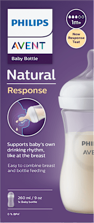 Natural cumisüveg 1 hónapos kortól, 260 ml PHILIPS AVENT