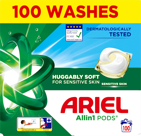 prací kapsle Allin1 Sensitive Ariel