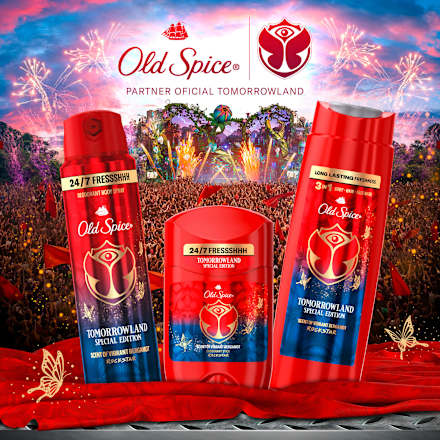 TOMORROWLAND 3in1 - gel za tuširanje, šampon za kosu i gel za umivanje lica Old Spice
