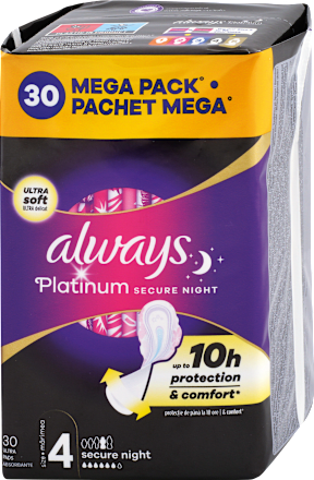 Hygienické vložky Platinum 4 secure night always