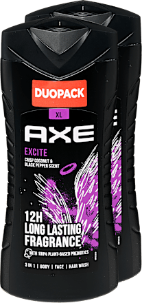 Tusfürdő Excite 2x400 ml AXE