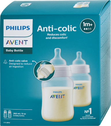 Dojčenská fľaša Anti-colic, 260 ml - 1m+ PHILIPS AVENT