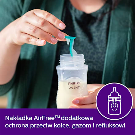 Responsywna Butelka Natural z wentylem Air Free - 260ml  PHILIPS AVENT