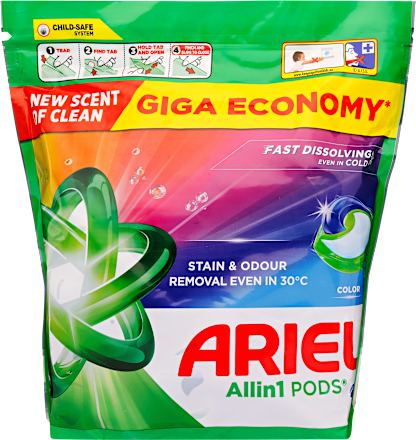 Mosókapszula színes ruhákhoz Giga Economy Ariel
