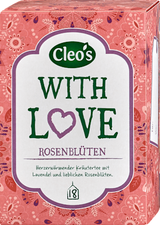 With Love Kräutertee Rosenblüten Cleo's
