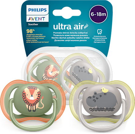 Smoczek Ultra Air 6-18 m, boy PHILIPS AVENT