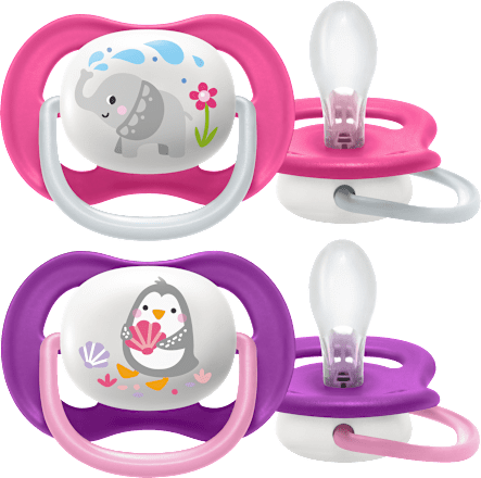Smoczek uspokajający Ultra Air Collection (6-18m, girl) PHILIPS AVENT