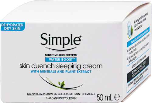 Water Boost skin quench noćna krema za lice Simple