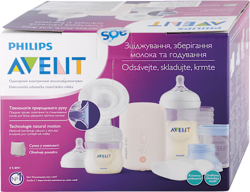 Elektrická odsávačka materského mlieka, súprava PHILIPS AVENT