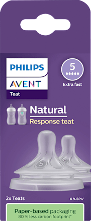 Trinksauger Natural Response Silikon, Durchflussrate 5 PHILIPS AVENT