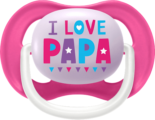 Schnuller ultra air happy Silikon, pink/lila, 6-18 Monate PHILIPS AVENT