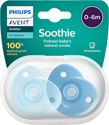 Cumlík Soothie 0-6 m - modrý PHILIPS AVENT