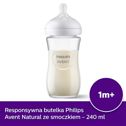 Szklana Responsywna Butelka Natural 240ml PHILIPS AVENT