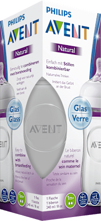 Babyflasche aus Glas Natural 2.0, von Geburt an, 240ml PHILIPS AVENT