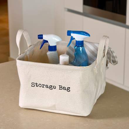 Aufbewahrungskorb faltbar, offwhite (30,5x26x20,5cm) keine Marke