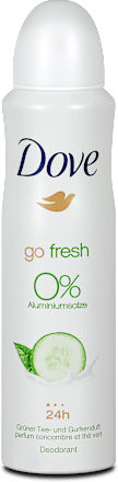 go fresh Deodorant Spray Grüner Tee- und Gurkenduft Dove