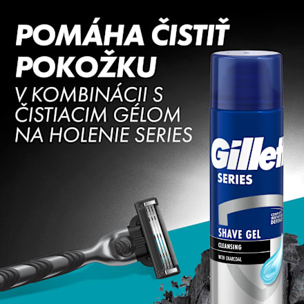 Pánsky holiaci strojček Charcoal + 1 náhradná hlavica Gillette