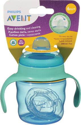 Lonček z ustnikom, 6m+, 200 ml, moder PHILIPS AVENT