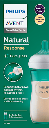 Natural Response staklena bočica za bebe, 240 ml.  PHILIPS AVENT