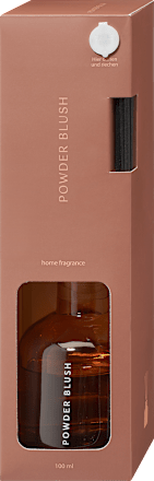 Duftstäbchen Raumduft im Glas, altrosa/Duft: Powder Blush keine Marke